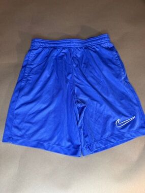 Nike Dri-FIT Boys' Royal Blue Athletic Training Shorts - Size Medium